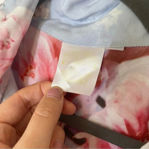 PLUM PRETTY SUGAR Oceane Lulls The Billows Blue Floral Lounge Set Size Small - Picture 5 of 15